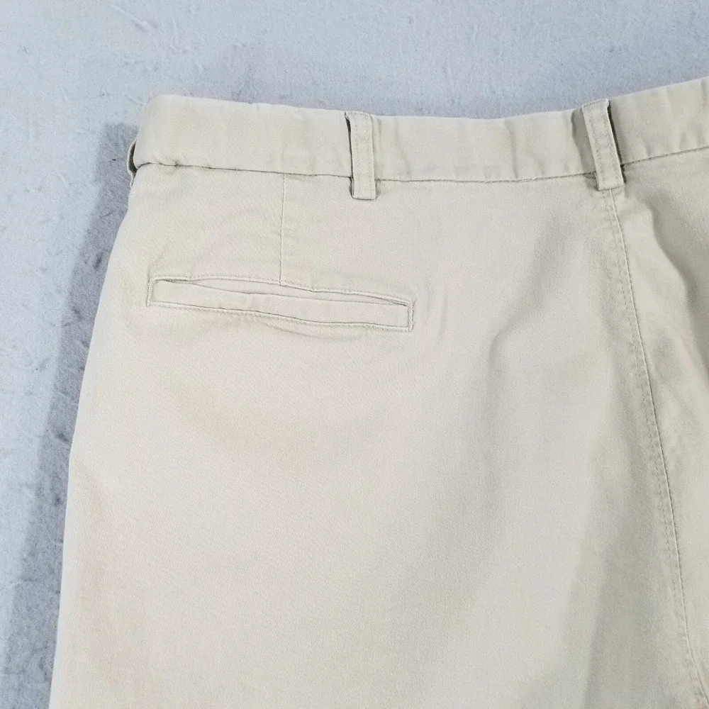 Haggar cargo pants men's 42 x 30 beige cotton comfort waist outdoor hiking